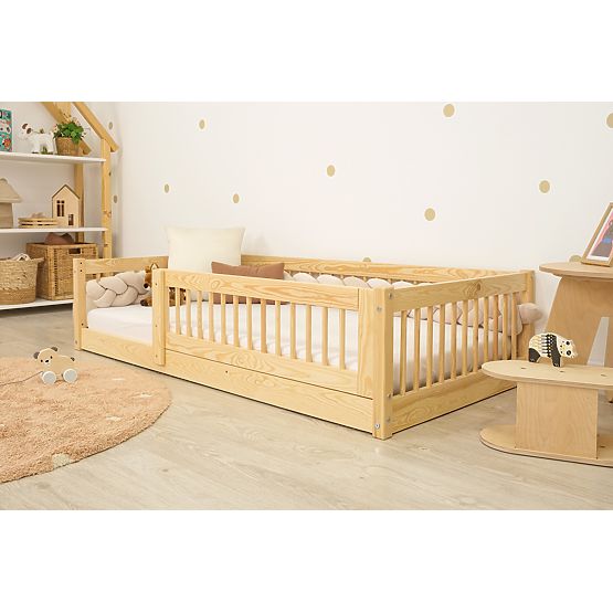 Niski krevet za djecu Montessori Ourbaby Plus - prirodni