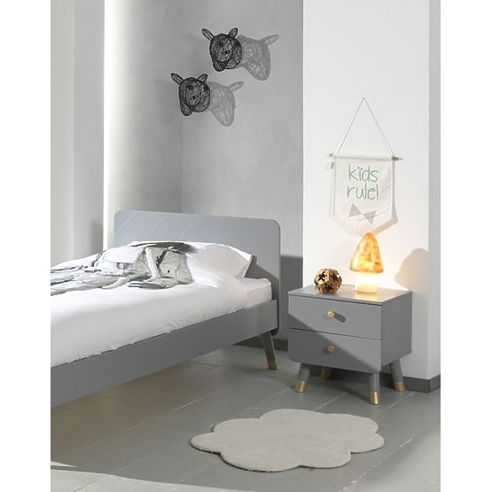 Noćni ormarić Billy - sivi