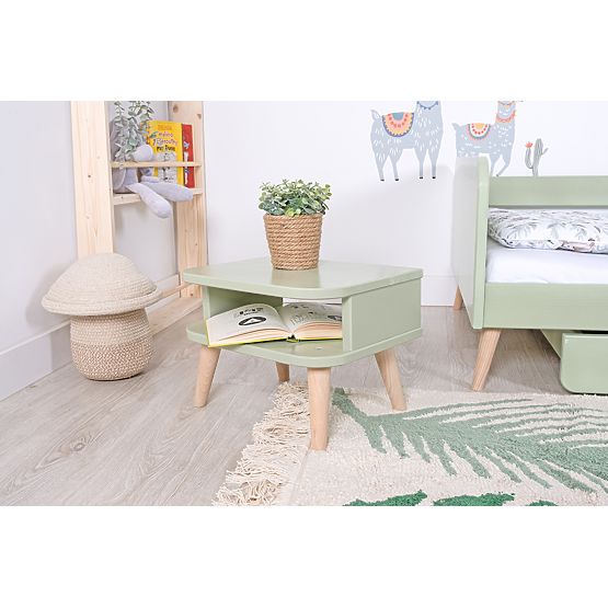 Noćni ormarić NELL - pastelno zelena