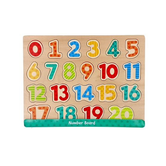 Nove drvene puzzle brojevi - slagalica