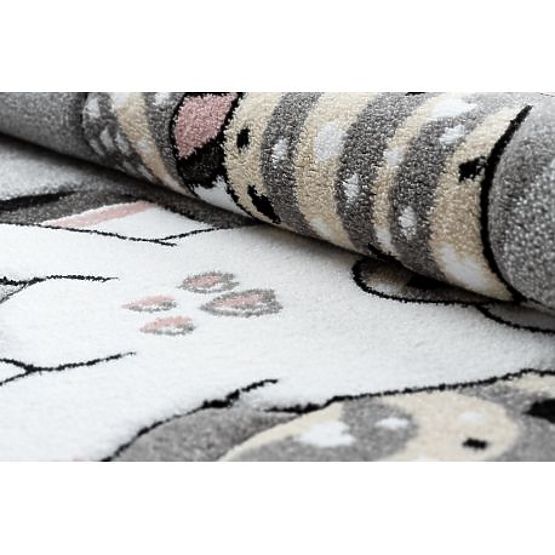 Okrugli tepih PETIT JEDNOROŽAC, sivi