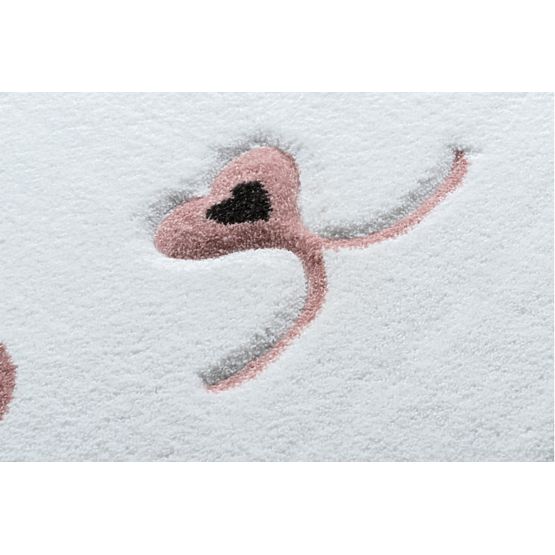 Okrugli tepih PETIT - Zec - sivo-bijeli