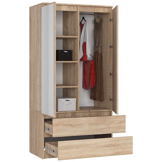 ORMAR S90 2D 2SZ 2 ZRCALO CLP PK SONOMA