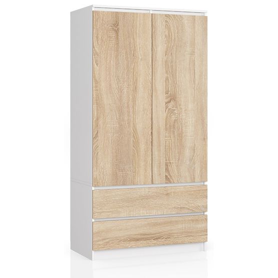 ORMAR S90 2D 2SZ CLP PK BIJELA / SONOMA