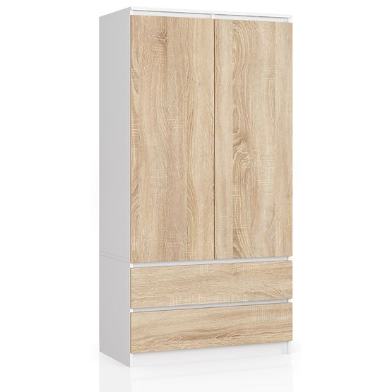 ORMAR S90 2D 2SZ CLP PK BIJELA / SONOMA