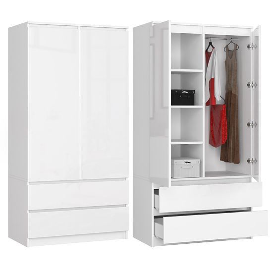 ORMAR S90 2D 2SZ CLP PK BIJELI SJAJ