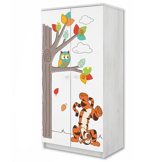 Ormar Winnie the Pooh i Tigar - dekor norveškog bora