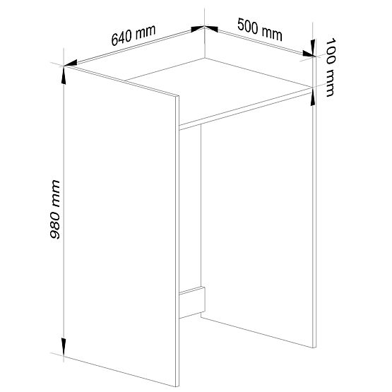 ORMARIĆ ZA PERILICU FIN HRAST SONOMA / BIJELA