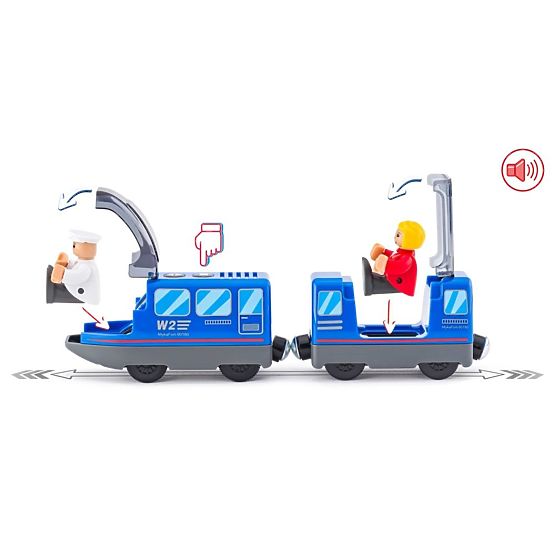 Osobni vlak s vozačem i putnikom na baterije