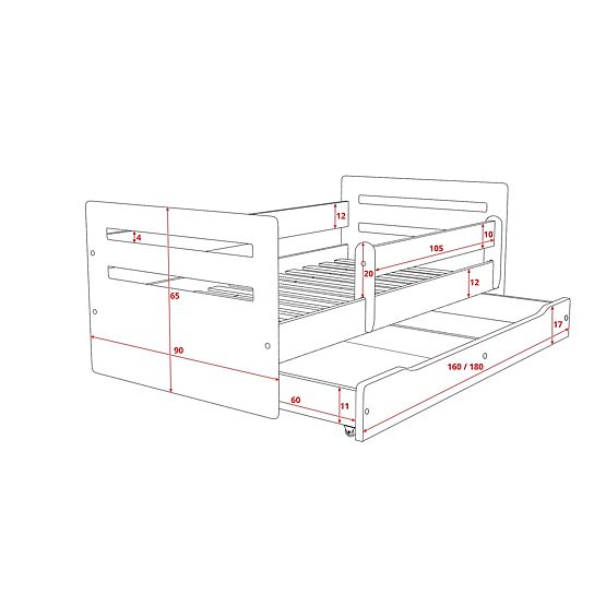 Ourbaby dječji krevet Tomi - zeleni