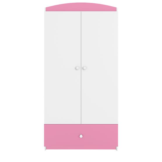 Ourbaby ormar - ružičasto-bijeli