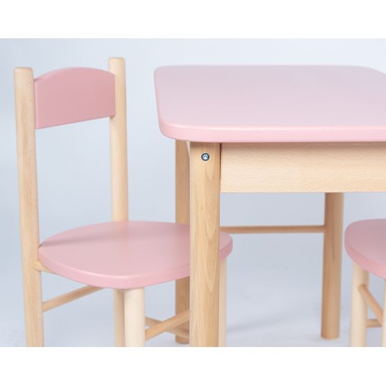Set stola i stolica OURBABY dusty pink