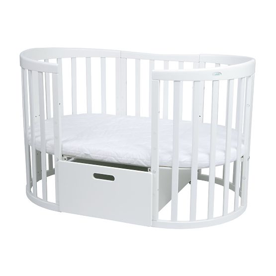 Ovalni rastući krevetić Ruby 7u1 PLUS - bijeli