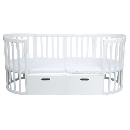 Ovalni rastući krevetić Ruby 7u1 PLUS - bijeli