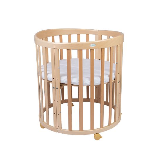 Ovalan podesiv krevetić Ruby 7 u 1 - prirodan