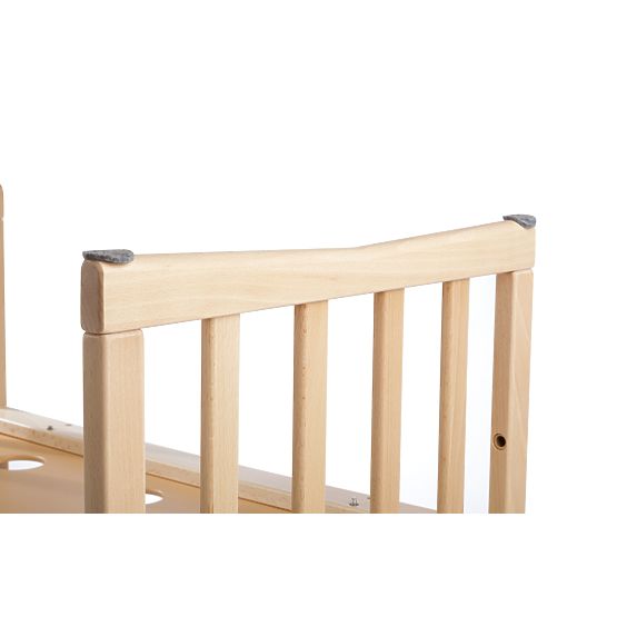 Ovalan podesiv krevetić Ruby 7 u 1 - prirodan