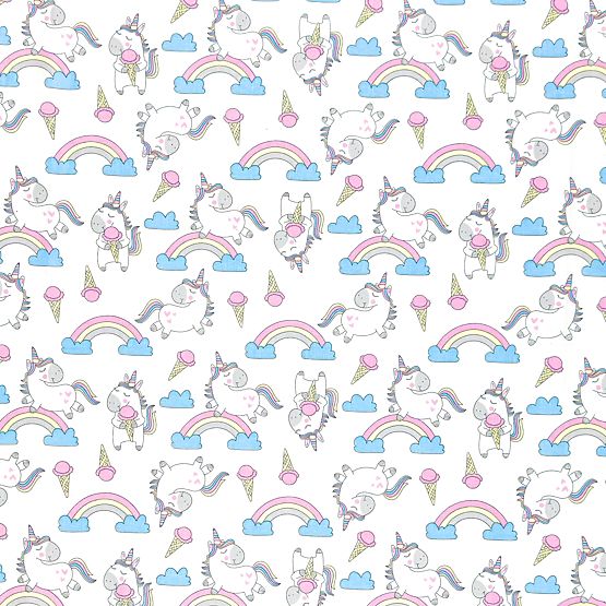 Pamučna plahta - jednorog