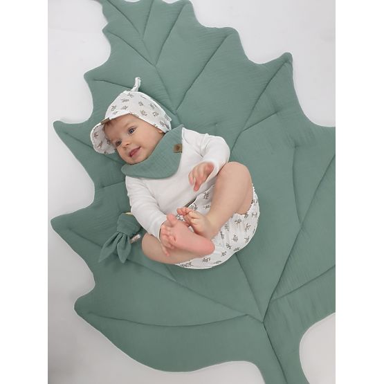 Pamučna podloga za igru Leaf - zelena