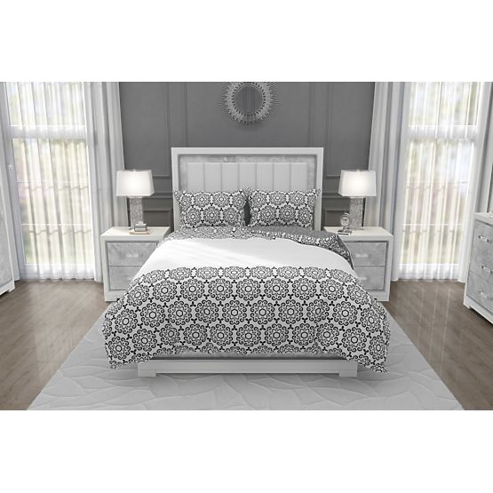 Pamučna posteljina Glamour flowers 140x200cm + 70x90cm