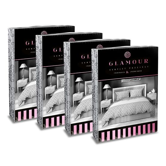 Pamučna posteljina Glamour flowers 140x200cm + 70x90cm