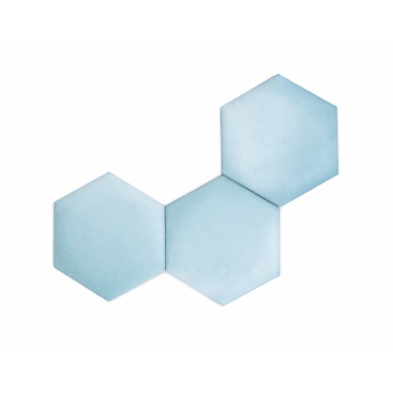 Tapecirana ploča Hexagon- baby plava