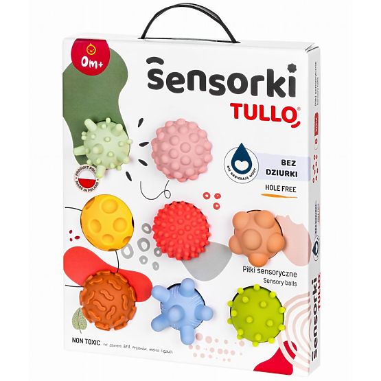 PASTELNE Senzorne Loptice Tullo - 8 loptica bez otvora