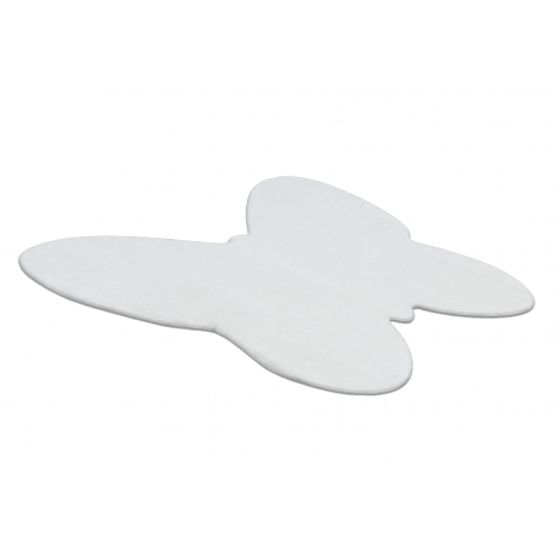 Perivi tepih SHAPE 3150 Leptir Shaggy - plišani, protuklizni, boja slonovače