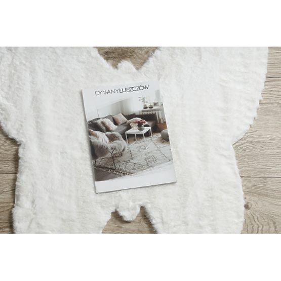 Perivi tepih SHAPE 3150 Leptir Shaggy - plišani, protuklizni, boja slonovače