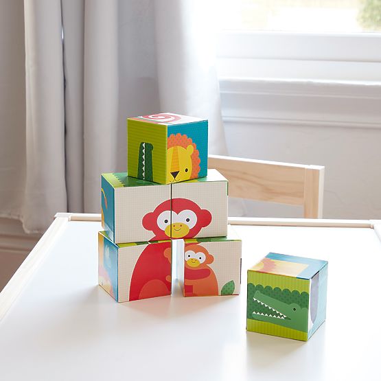 Petit Collage Divlje životinje kocke