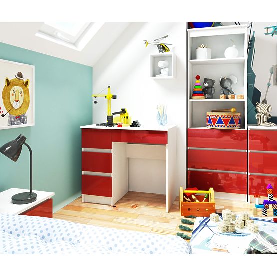 PISAĆI STOL A-7 CLP CRVENI SJAJ LIJEVOSTRANI