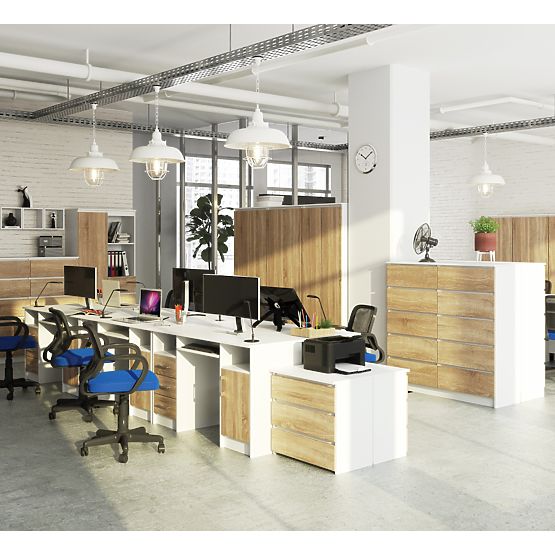 PISAĆI STOL ANA PK BIJELA / SONOMA