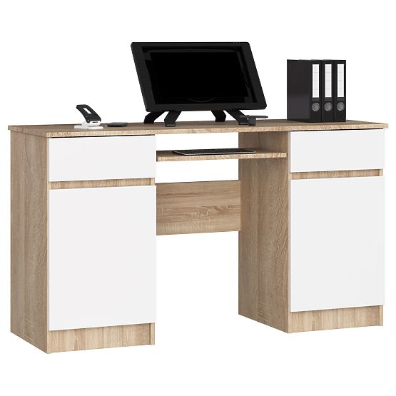 PISAĆI STOL CLP A5 2D 2SZ PK SONOMA / BIJELA