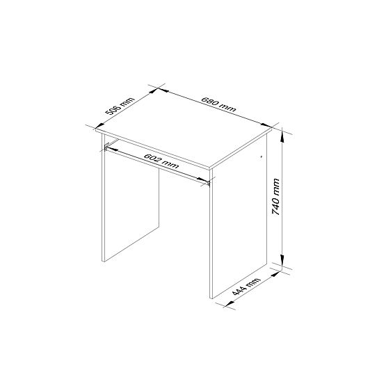 PISAĆI STOL STAR PK HRAST SONOMA