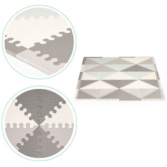 Pjenasta edukativna podloga eva puzzle 20 kom 127x157cm ECOTOYS