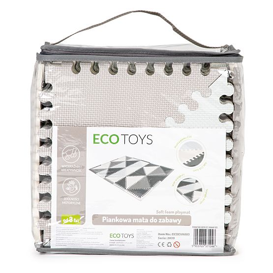 Pjenasta edukativna podloga eva puzzle 20 kom 127x157cm ECOTOYS