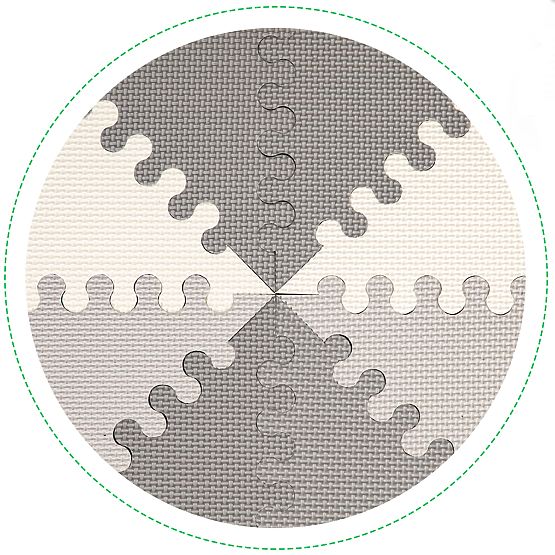 Pjenasta edukativna podloga eva puzzle 20 kom 127x157cm ECOTOYS