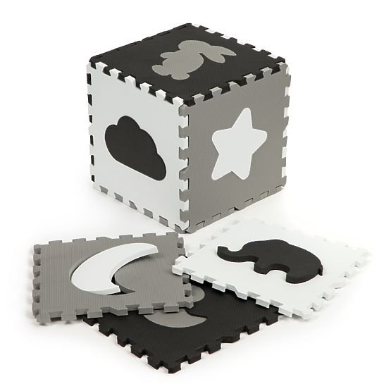 Pjenasta podloga s ogradom puzzle suhi bazen 25 kom ECOTOYS