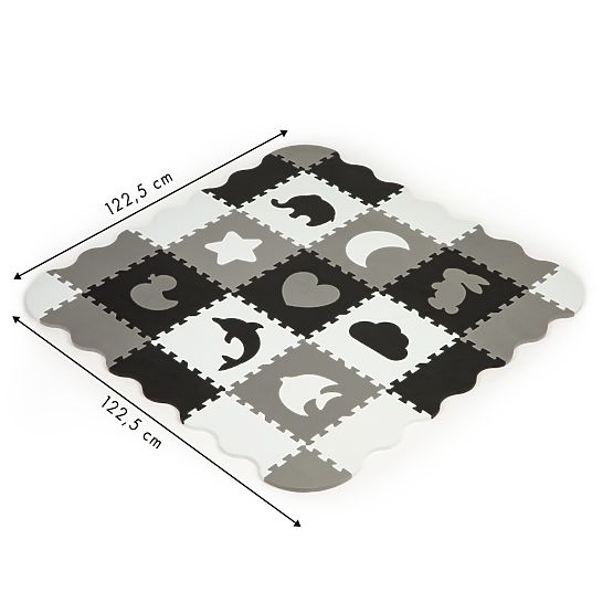 Pjenasta podloga s ogradom puzzle suhi bazen 25 kom ECOTOYS