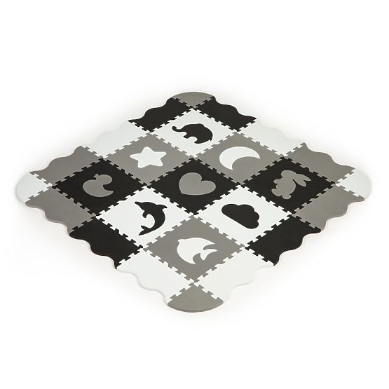 Pjenasta podloga s ogradom puzzle suhi bazen 25 kom ECOTOYS