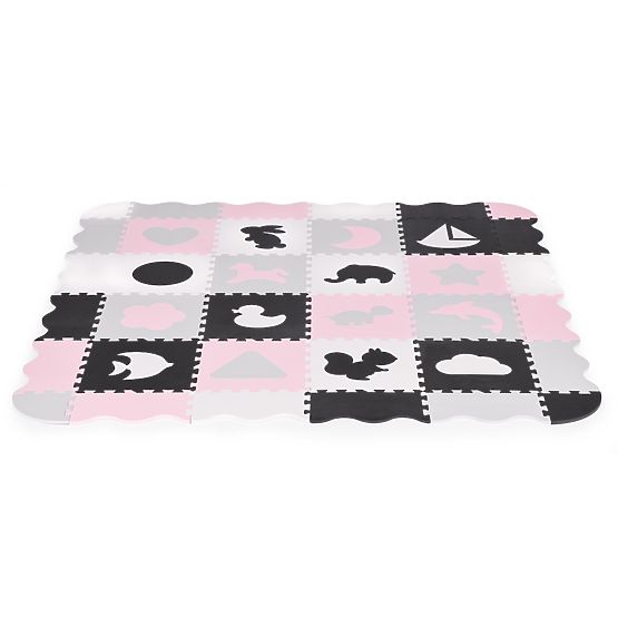 Pjenasta podloga s ogradom puzzle suhi bazen 36 elemenata ECOTOYS