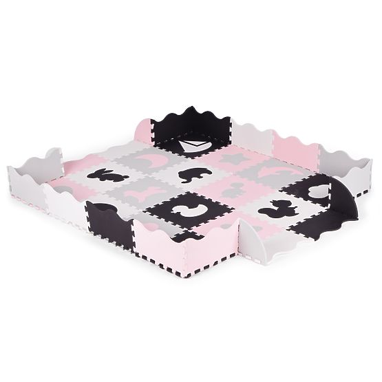 Pjenasta podloga s ogradom puzzle suhi bazen 36 elemenata ECOTOYS