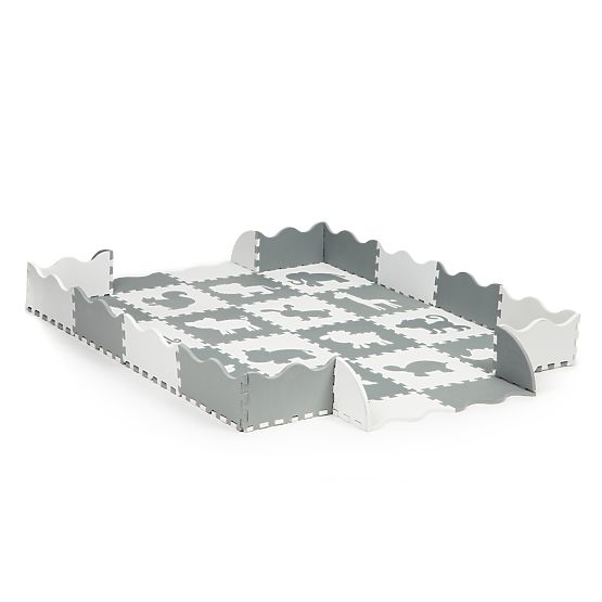 Pjenasta podloga - sivo-bijela slagalica