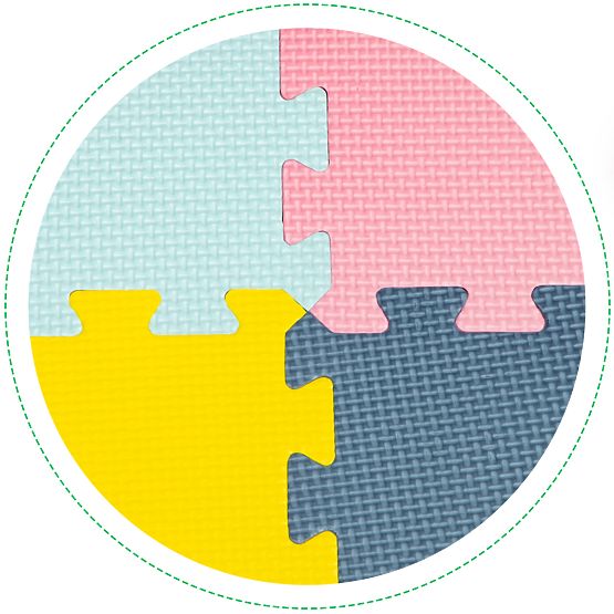 Pjenasta podloga - puzzle u pastelnim bojama