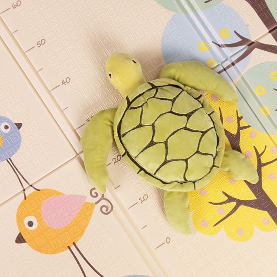 Pjenasta podloga za djecu 200x180 cm edukativna obostrana sklopiva mjerač rasta abeceda ECOTOYS