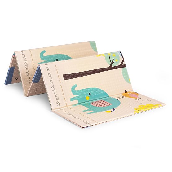 Pjenasta podloga za djecu 200x180 cm edukativna obostrana sklopiva mjerač rasta abeceda ECOTOYS