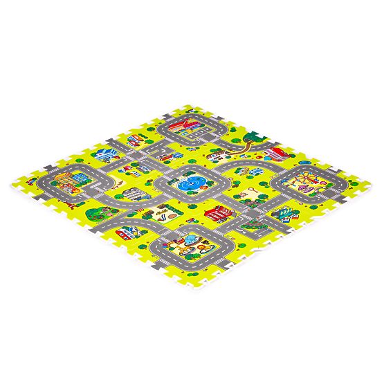 Pjenasta podloga za djecu grad 9 dijelova 90,5x90,5 cm IPLAY