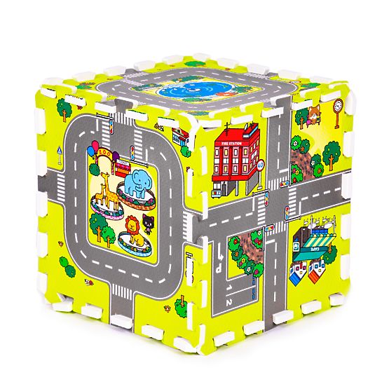 Pjenasta podloga za djecu grad 9 dijelova 90,5x90,5 cm IPLAY