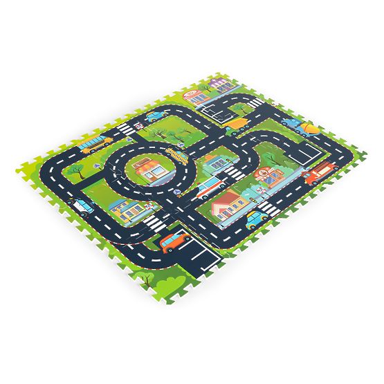 Pjenasta podloga za djecu puzzle grad ulice ceste IPLAY