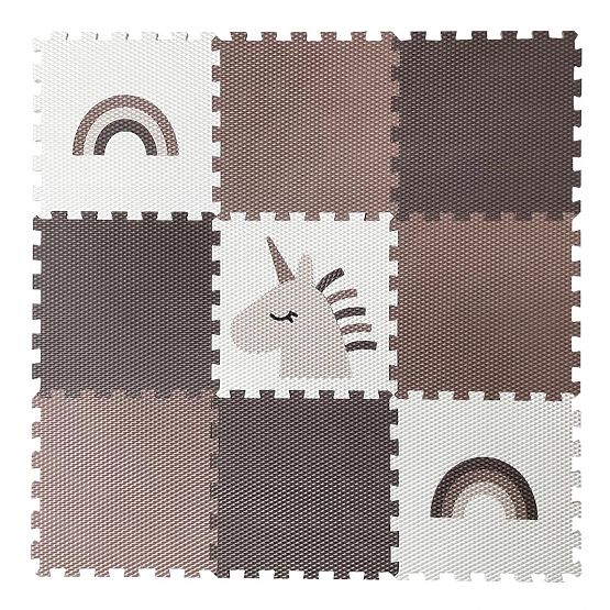 Pjenasta slagalica 9 dijelova - jednorog i duga