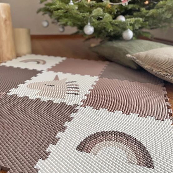 Pjenasta slagalica 9 dijelova - jednorog i duga